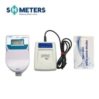 Medidor de água de cartão IC pré-pago de corpo de latão de 15 mm-25mm de alta precisão