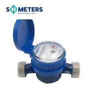 Medidor de água de jato único DN15 para água fria e quente